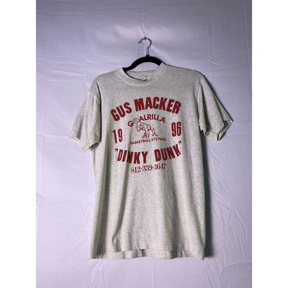 Vintage Fruit of the Loom GUS MACKER Goalrilla '96 Dinky Dunk Shirt Adult Medium - Picture 1 of 2